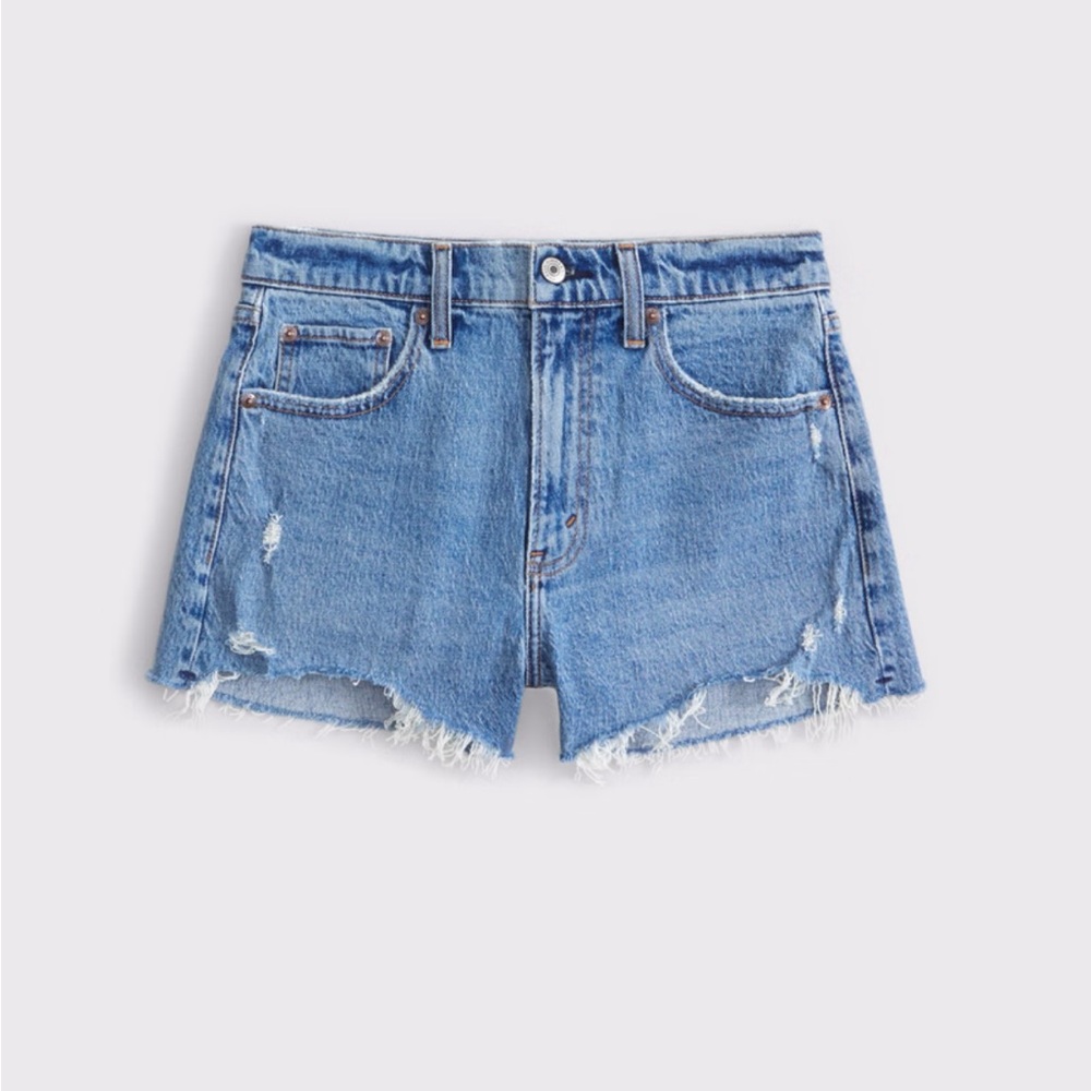 Abercrombie & Fitch Curve Love The Mom Short High Rise